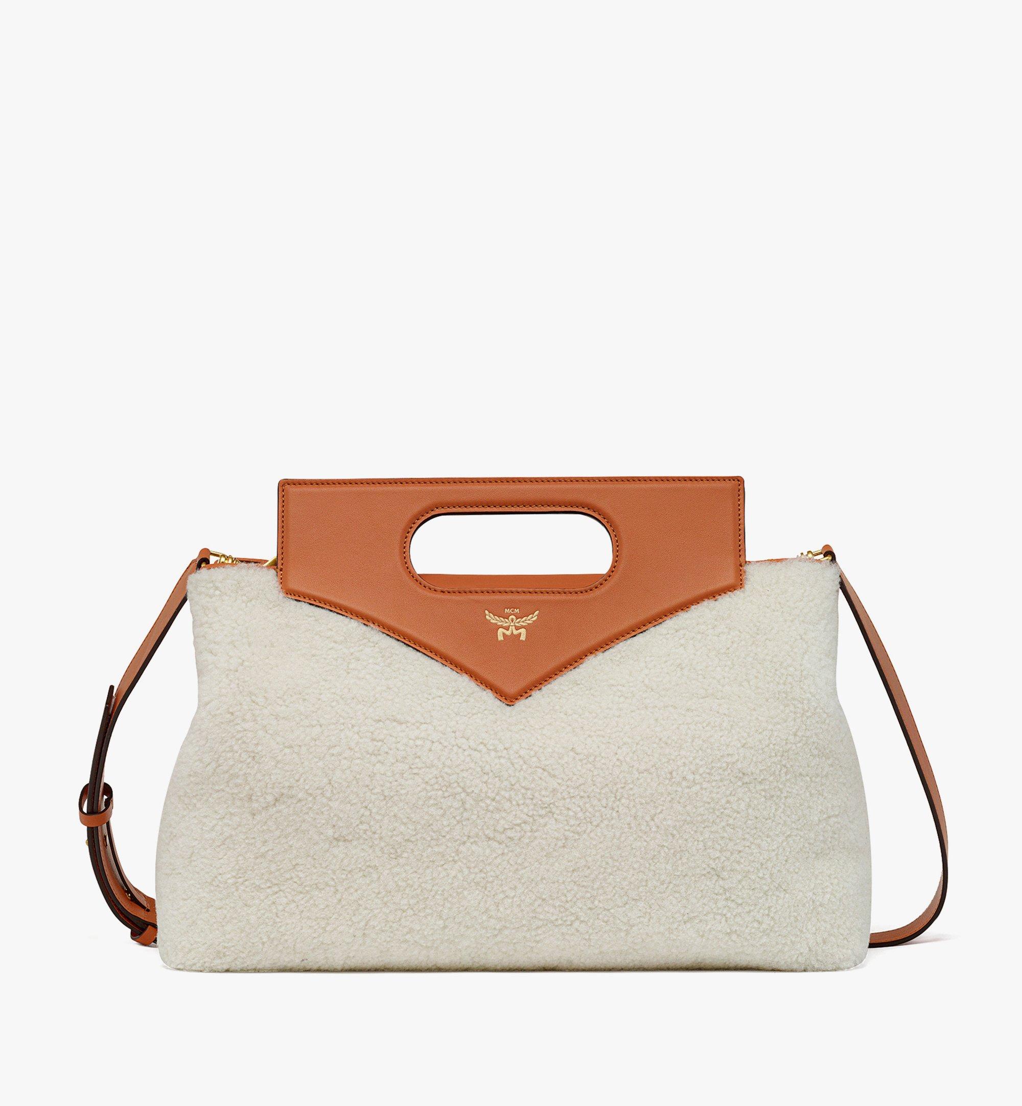 Soft Diamond Tote in Shearling and Leather 1